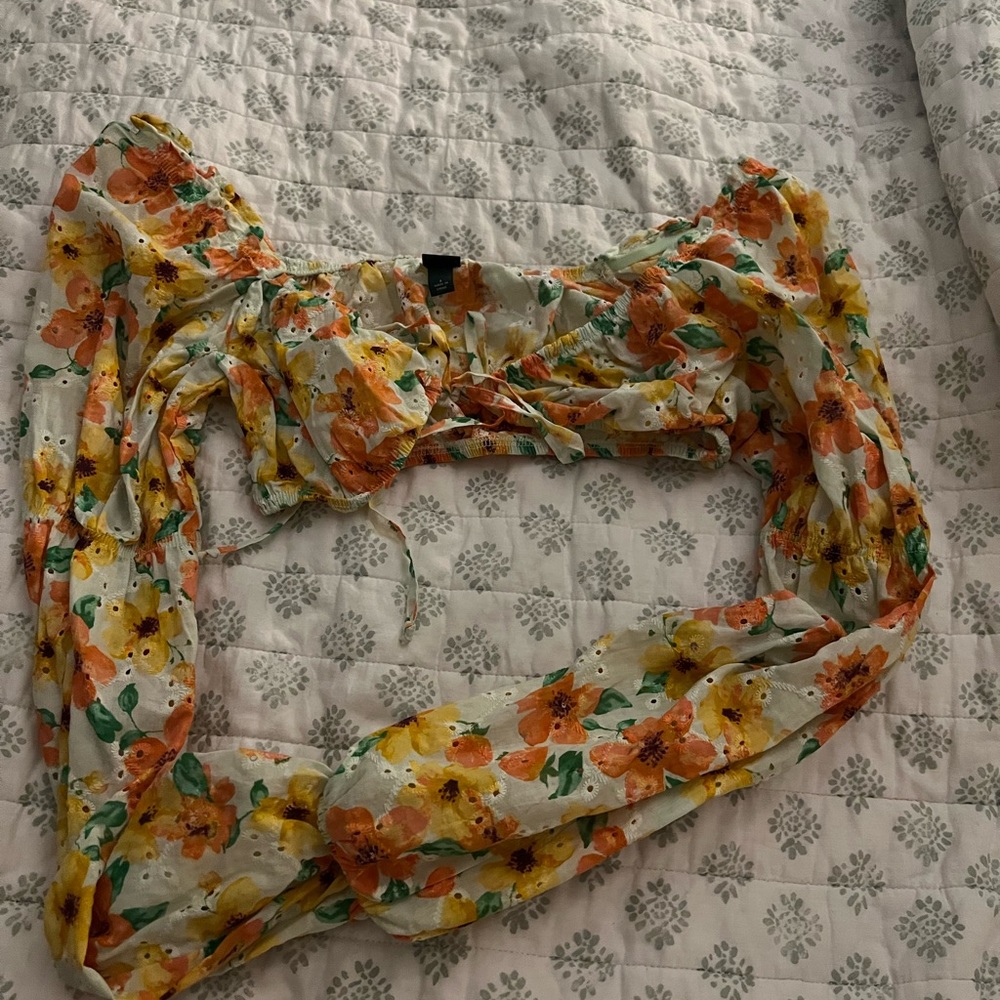 Dropped floral top
